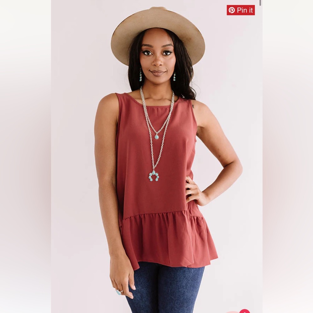 Peplum Bottom Tunic Top